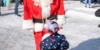 Santa And Bedazzled Child