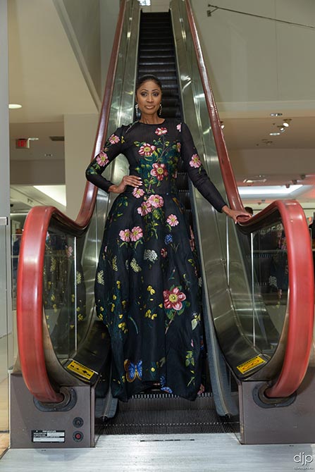 Page Parkes Texas model during Neiman Marcus fashion show (Photo by: D. Jones Photography)