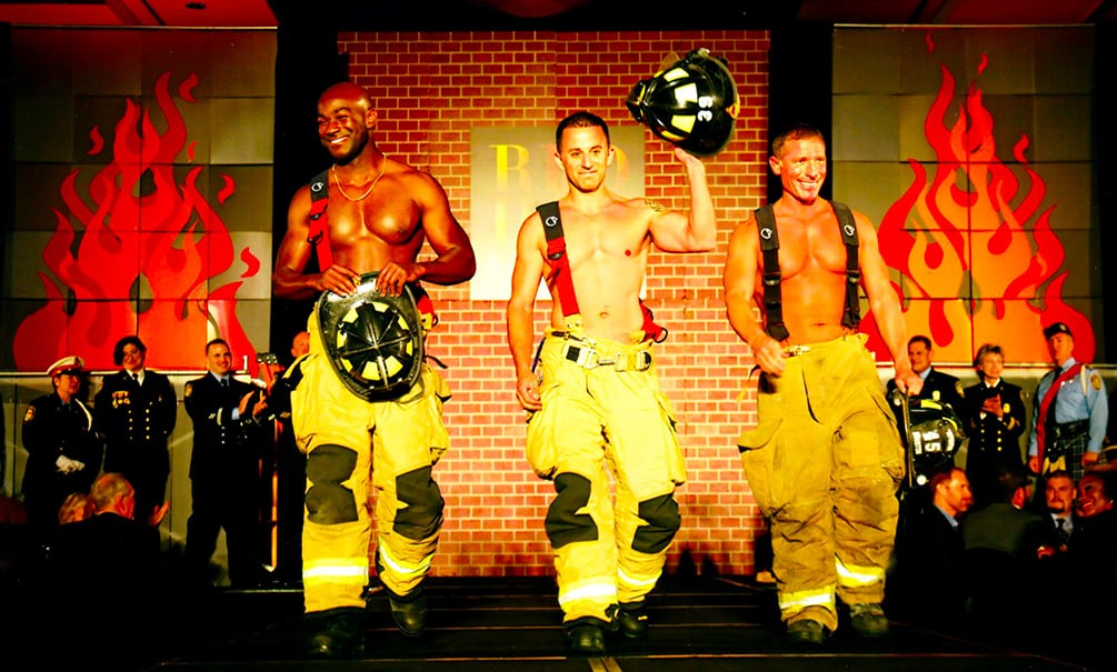 Firefighters On Stage