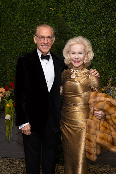 Gary Tinterow and Lynn Wyatt.Photo Courtesy of MFAH