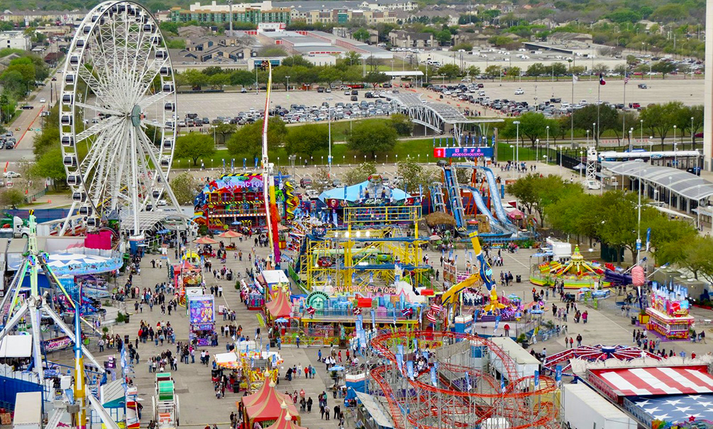 Aerial View Of Carnival And Midway Photo By Steve Hinz