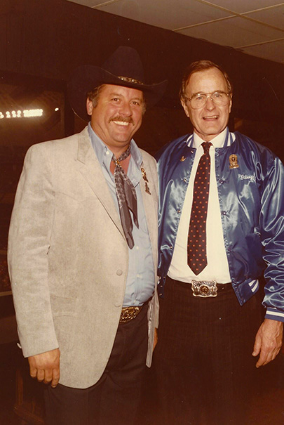 Ed Mcmahon With President George Hw In 1985