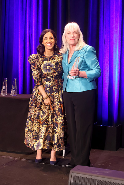 Crime Stoppers Ceo Rania Mankarious And Honoree Dr. Pam Wells Ed At Region 4 Esc Photo By Quy Tran Photography