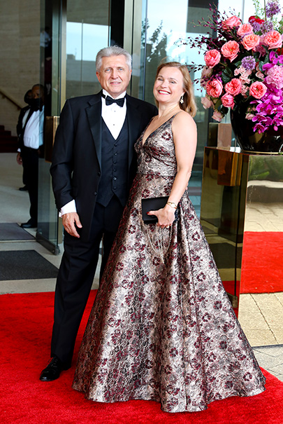 Daniel and Tatiana Chavanelle at the Houston Symphony 2022 Wine Dinner and Auction (Photo by Priscilla Dickson)