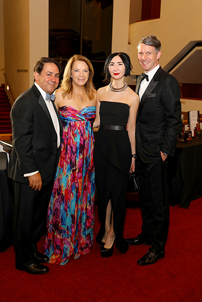 Jay and Gretchen Watkins and Carrie and Sverre Brandsberg-Dahl at the Houston Symphony 2022 Wine Dinner and Auction (Photo by Priscilla Dickson)