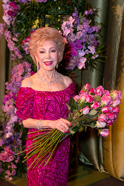 Margaret Alkek Williams Receiving Roses From The Dancers Photo By Wilson Parish