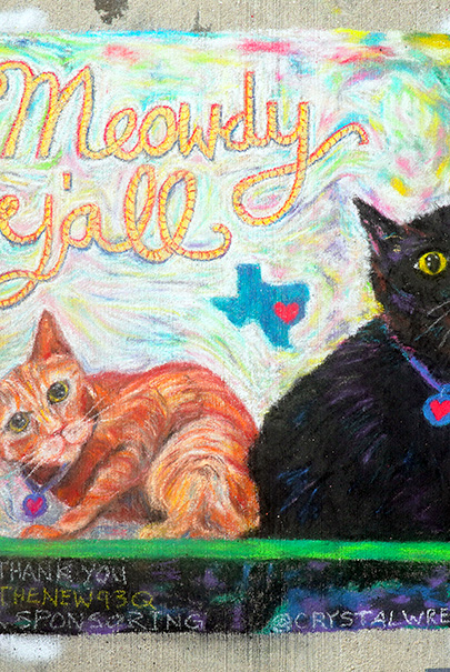 Meowdy Yall Cats By Crystal Wrenden For 93q Radio Photo By Michael Saavedra