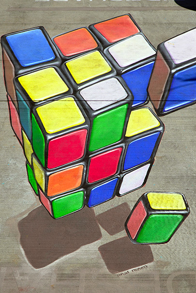 Rubics Cube By Anat Ronen For Texas Childrens Hospital Photo By Michael Saavedra