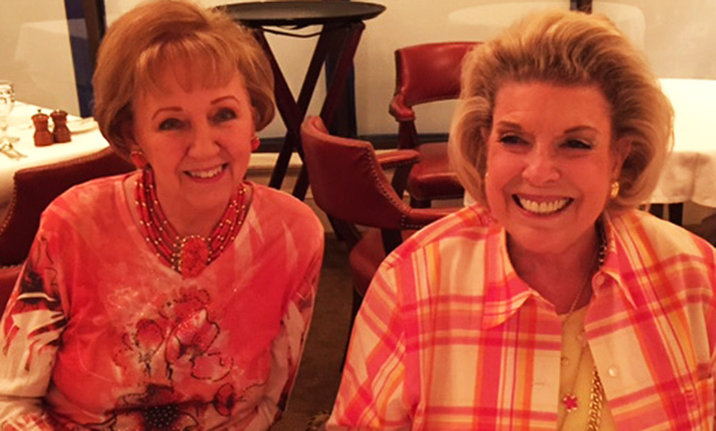 Marguerite Swartz And Joan Lyons At Novotny Family Dinner 2015