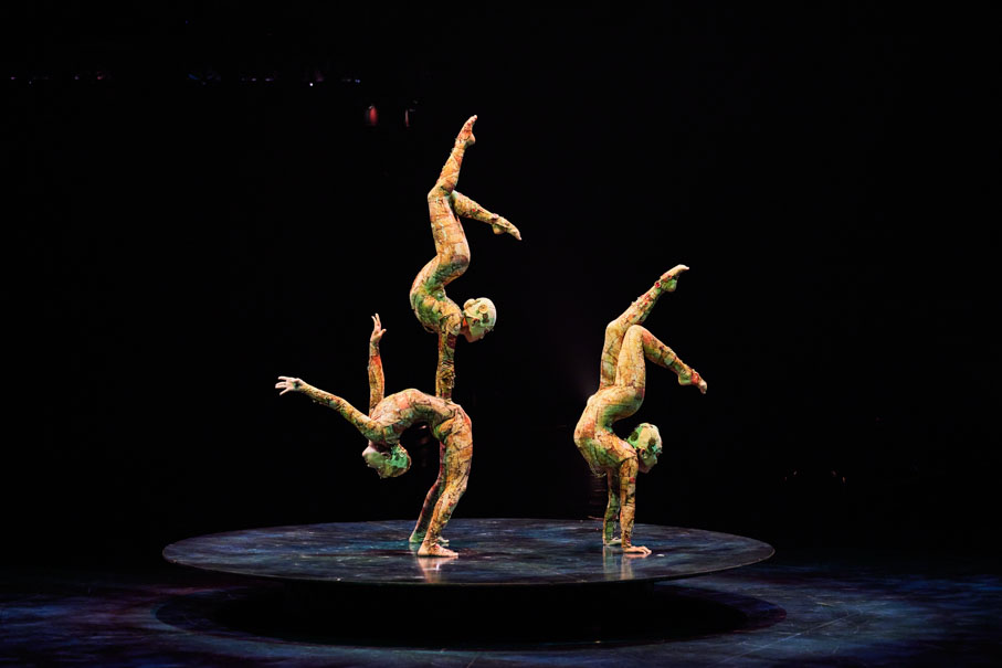 Contorsion at Cirque du Soleils KOOZA (Photo by Matt Beard and Bernard Letendre)