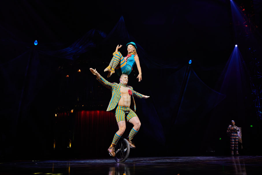 Duo Unicycle at Cirque du Soleils KOOZA (Photo by Matt Beard and Bernard Letendre)