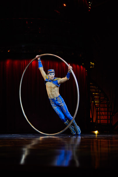 Cyr Wheel at Cirque du Soleils KOOZA (Photo by Matt Beard and Bernard Letendre)