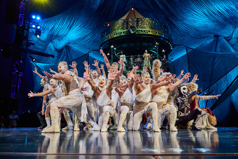 Finale at Cirque du Soleils KOOZA (Photo by Matt Beard and Bernard Letendre)