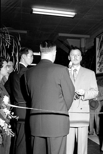 Glenn Mccarthy At Shamrock Hotel Ribbon Cutting Ceremony