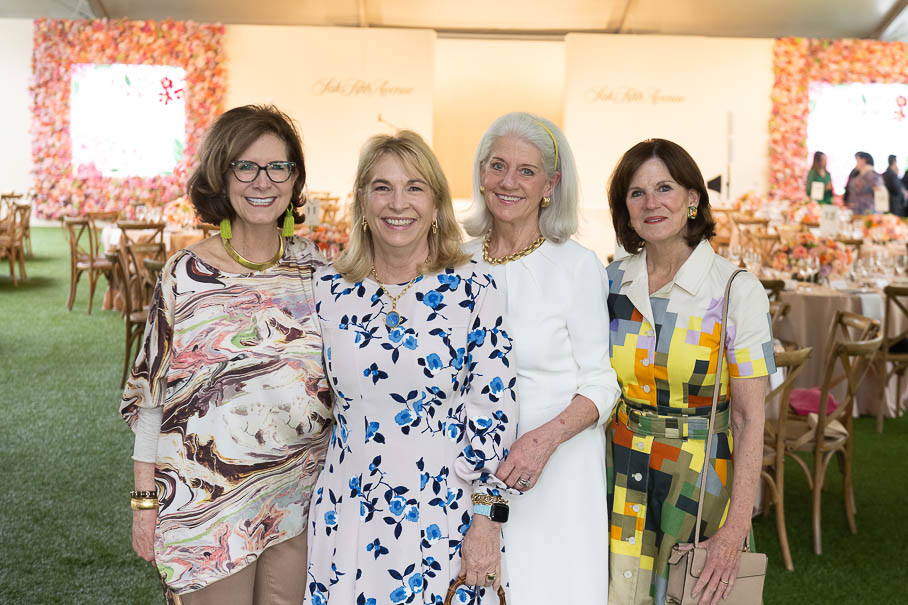 Anne French, Nancy Abendshein, Lynn Wilson And Judy Tate At Bayou Bend Luncheon Fashion Show (photo By Wilson Parish)