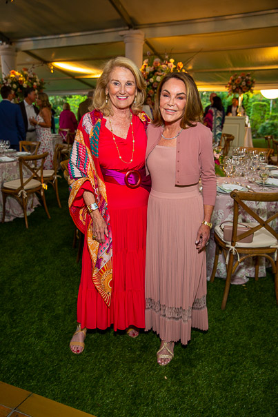 Denise Monteleone And Colleen Kotts At Bayou Bend Garden Party (photo By Jenny Antill)