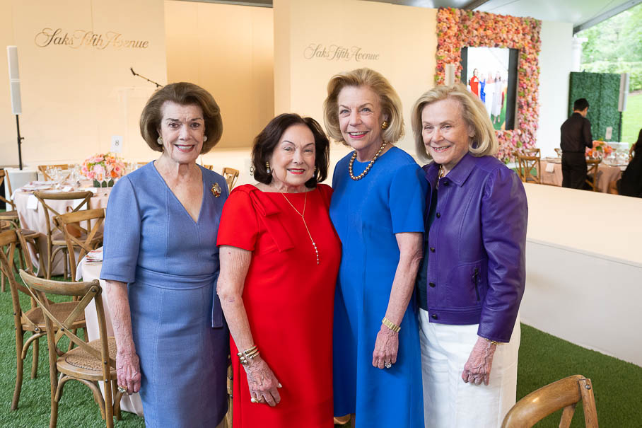 Jeanie Kilroy Wilson, Rose Cullen, Elise Joseph And Anne Duncan At Bayou Bend Luncheon Fashion Show (photo By Wilson Parish)