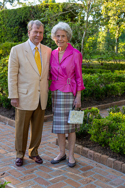 Steve Pearce And Beth Robertson At Bayou Bend Garden Party (photo By Jenny Antill)