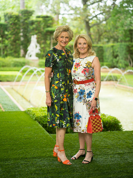 Veronica Curran And Denise Monteleone At Bayou Bend Luncheon Fashion Show (photo By Daniel Ortiz)
