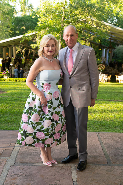 Whitney And Jim Crane At Bayou Bend Garden Party (photo By Wilson Parish)
