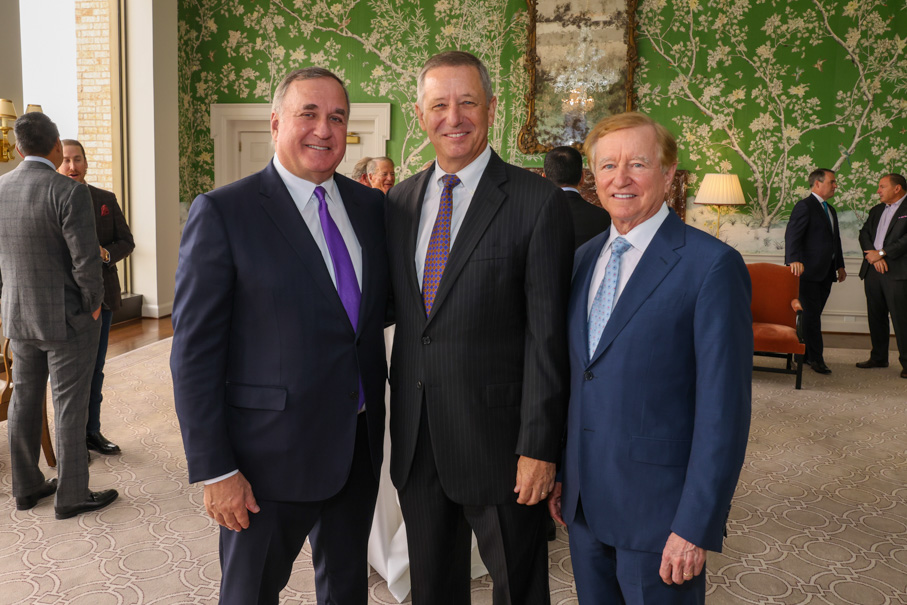 Chairman Steve Trauber, Board Chairman David Wuthrich And Jesse Tutor Photo By Priscilla Dickson