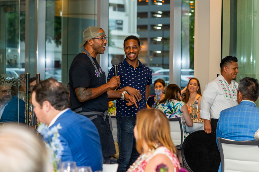Chef Chris Williams And Dancer Eric Best Share Inspiration Behind Their Dish; Photo By Melissa Taylor