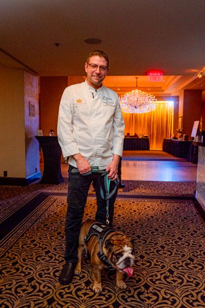 Chef Brandon Wilhelm and Luther By Michael Costilla