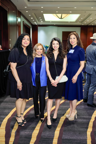 Griselda Castillo, Hcso Deputy Abigail Talip, Honoree April Aguirre, Piney Point Village Mayor Aliza Dutt