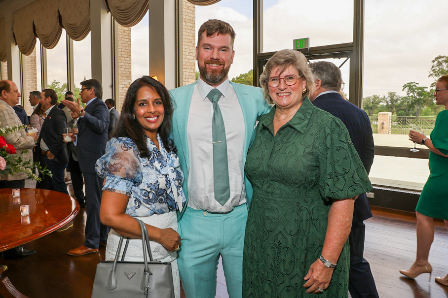 Kasum Patel, Eric Brueggeman and Elizabeth Brueggeman (Photo by Priscilla Dickson)