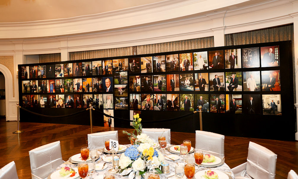Photo Wall of past honorees by Gittings (Photo by Priscilla Dickson)