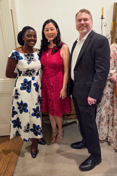 Sharon Bright Amanya, Terri Wang And Dr. William Decker Photo By Wilson Parish