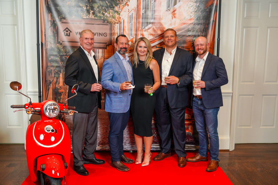 Jim Roberts, David Payne, Sara Payne, Clint Fritts and Andrew Campbell (Photo by Andy Phan)