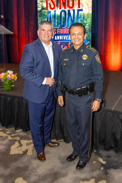 Chief J. Noe Diaz and Sheriff Ed Gonzalez (Photo by Jacob Power)