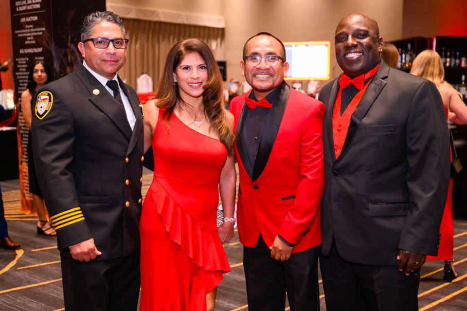 Assistant Chief Joe Trevino, Norma Rodriguez, Manny Gastulo, And Roy Cormier Photo By Catchlight Group