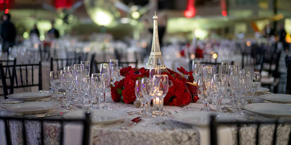 The “City of Lights” was the “Bon Vivant” Destination at Lone Star Flight Museum’s “Jet Setters Ball”