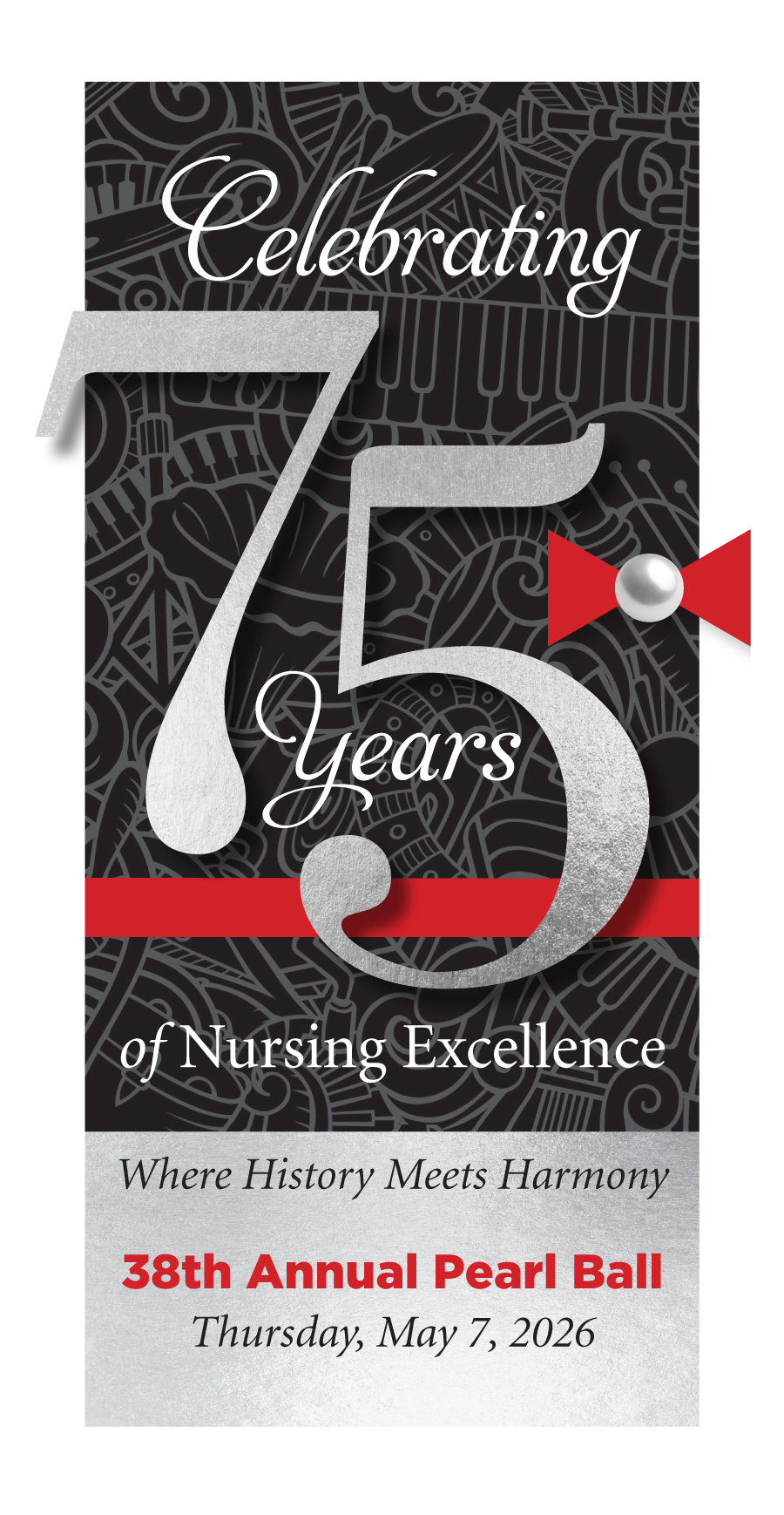 2026 Pearl Ball 75th Logo