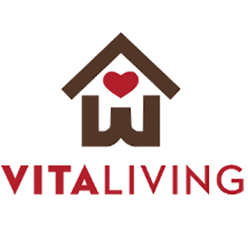 Vita Living Logo 500x500 White