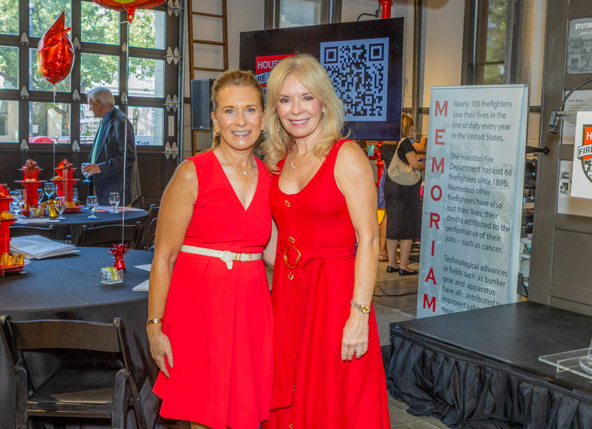 Chairs Yvonne Conklin and Cheryl Boblitt King (Photo courtesy of Houston Fire Museum)